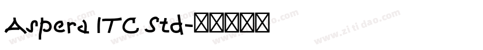 Aspera ITC Std字体转换